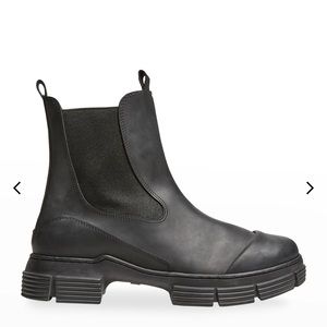 Ganni recycle rubber Chelsea boots 41
